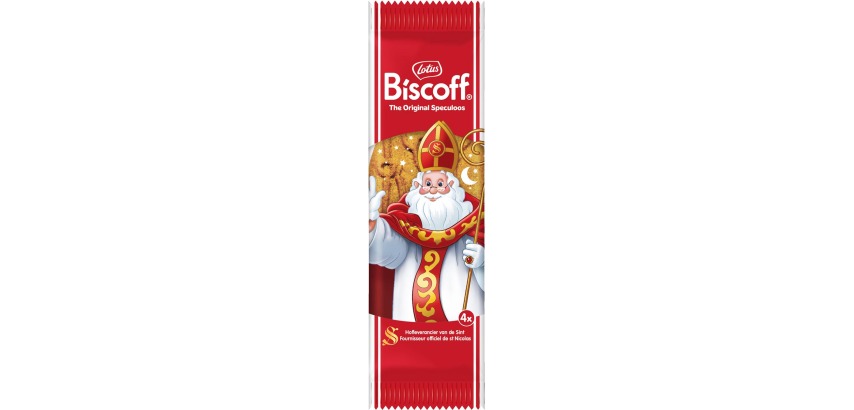 Lotus Biscoff speculoos, Saint Nicholas, 14 cm, pack of 4 pieces