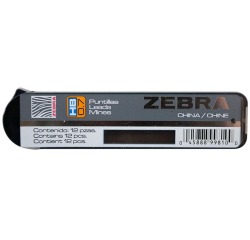 ZEBRA mines, 0,7 mm, HB, étui de 12 pièces