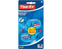 Tipp-Ex correctieroller Pocket Mouse, blister met 2 + 1 gratis