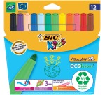 Feutre BIC Kids Visacolor ECOlutions XL assorti étui 12 pièces