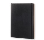 Moleskine notebook, size 19 x 25 cm, dotted, flexible cover, 192 pages, black