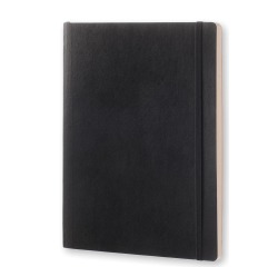 Moleskine carnet de notes, ft 19 x 25 cm, pointillé, couverture flexible, 192 pages, noir