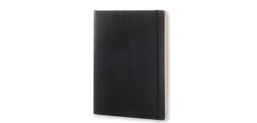 Moleskine carnet de notes, ft 19 x 25 cm, pointillé, couverture flexible, 192 pages, noir