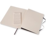 Moleskine notebook, size 19 x 25 cm, dotted, flexible cover, 192 pages, black