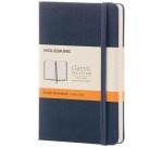 Moleskine notitieboek, ft 9 x 14 cm, gelijnd, harde cover, 192 blad, saffier