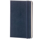 Moleskine notitieboek, ft 9 x 14 cm, gelijnd, harde cover, 192 blad, saffier