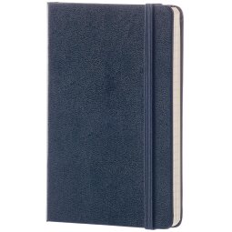 Moleskine notitieboek, ft 9 x 14 cm, effen, harde cover, 192 blad, saffier