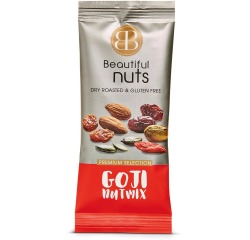 Beautiful Nuts noix, sachet de 50 g, Goji Mix