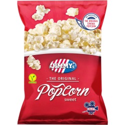 Jimmy's Popcorn Classic, zoet, zak van 100 g