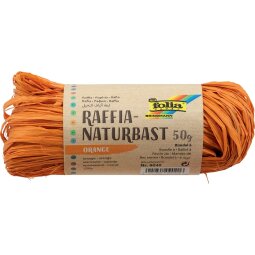 Folia raffia oranje