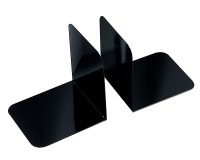 MAUL Metal Bookends, Wide, 14x12x14cm, Set of 2 pcs, Black