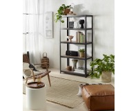 Avasco rek Home Maxi, ft 176 x 90 x 45 cm, 5 legplanken, uit metaal, zwart