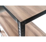 Avasco étagère Home Table, ft 88 x 90 x 45 cm, 3 tablettes, en métal, noir