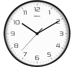 MAUL wall clock Drip, quartz, diameter 30.5 cm, plastic frame, black