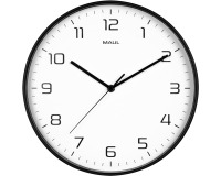 MAUL wall clock Drip, quartz, diameter 30.5 cm, plastic frame, black