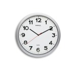 MAULstep Quartz Wall Clock Ø40x5cm Plastic Silver/White Silent