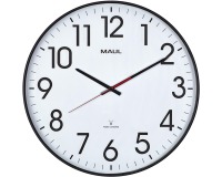 Horloge murale MAULclimb RC Ø47x5.5cm plastique argent/blanc avec pile