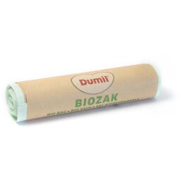 Dumil bio sac poubelle, 16 microns, 140 l, rouleau de 3 pièces, vert