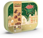 Delacre Chocolate Delights, 485 g tin box