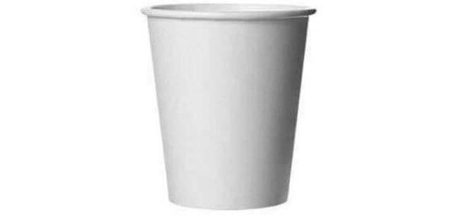 Cardboard cup, 180 ml, 100 pieces, white