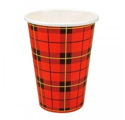 Scotty gobelet en carton, 180 ml, 100 pièces, rouge