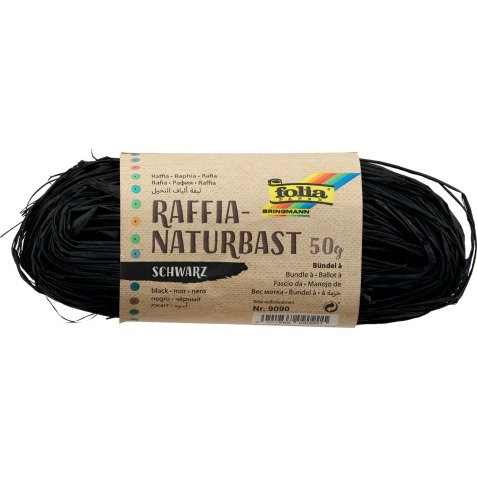 Folia raffia zwart