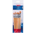 Talens Art Creation pinceaux à aquarelle polyester assorti, set de 10 pinceaux