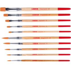 Talens Art Creation pinceaux à aquarelle polyester assorti, set de 10 pinceaux