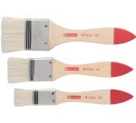 Talens Art Creation set of hog bristle brushes, set of 3 flat brushes