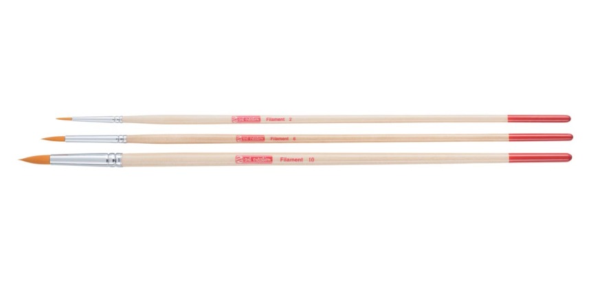 Talens Art Creation set de pinceau ronde en polyestre, set de 3 pinceaux