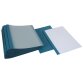 Pergamy thermische omslagen, ft A4, karton lederlook, rug van 3 mm, pak van 100 stuks, blauw