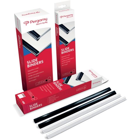 Pergamy klemstrips, pak van 25 stuks, 10-12 mm, zwart