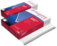 Pergamy draadruggen, pak van 100 stuks, 6,4 mm, zwart