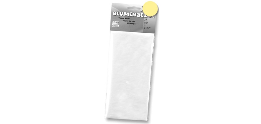 Yellow lemon tissue paper sheets