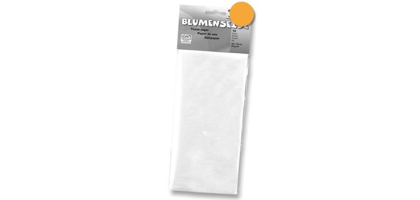 Folia zijdepapier lichtoranje