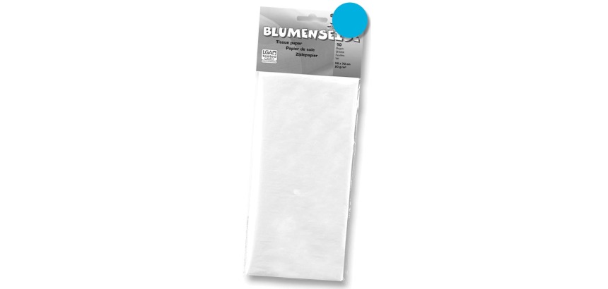 Folia zijdepapier blauw