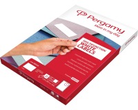 Pergamy étiquettes blanches, ft  38,1 x 21,2, coins carrés, paquet de 6500 étiquettes