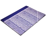 Pergamy Ethnic chemise à rabats et élastiques, ft A4, bleu