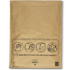 Mail Lite luchtkussenenveloppen, goud, K/7, 350 x 470 mm, doos van 100 stuks