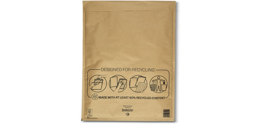 Mail Lite Luftpolsterversandtaschen, Gold, K/7, 350 x 470 mm, Schachtel mit 100 Stück