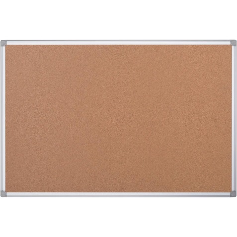 Pergamy kurkbord met aluminium frame ft 60 x 45 cm