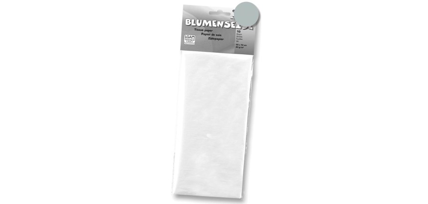 Silver tissue paper sheets