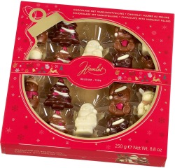 Hamlet chocolat figures de Noël, boîte de 250 g