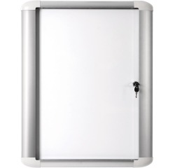 Pergamy Excellence glazen vitrine met magnetische achtergrond, voor buiten gebruik, ft 4 x A4