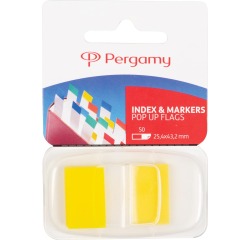 EN_PERGAMY INDEX 43X25MM JAUNE BLS