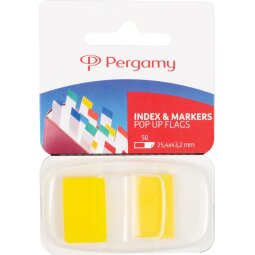 EN_PERGAMY INDEX 43X25MM JAUNE BLS