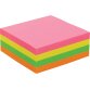 Pergamy jumbo notes, ft 76 x 76 mm, 320 vel, geassorteerde neonkleuren