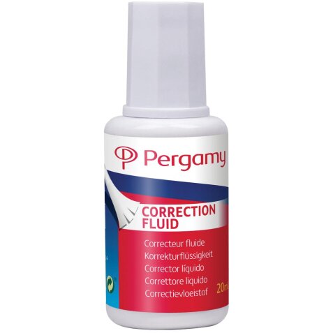 Pergamy correcteur liquide, bouteille de 20 ml