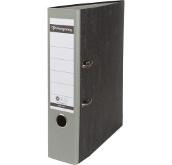 Pergamy ordner,  voor ft A4, uit karton, rug van 8 cm, gewolkt grijs