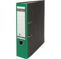 Pergamy classeur, pour ft A4,en carton, dos de 8 cm, marbré, vert